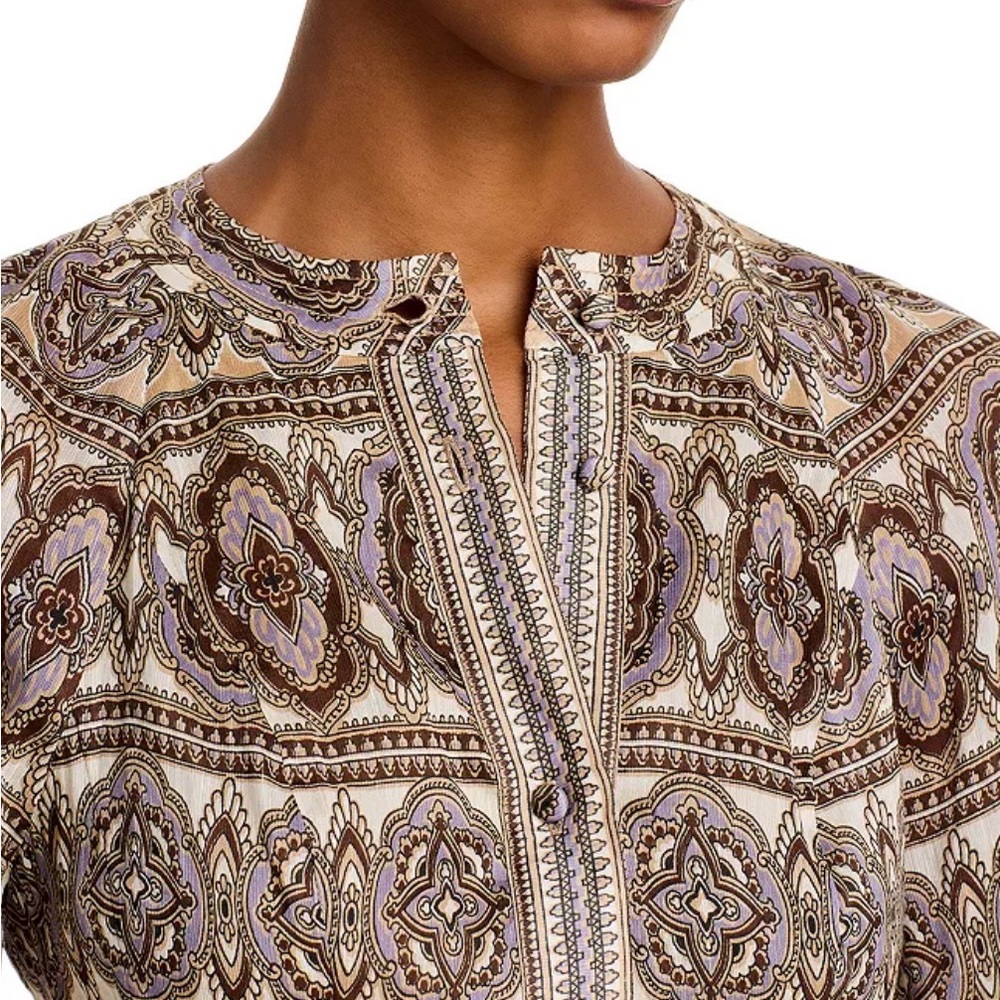 VERONICA BEARD Kumar Linen Silk Printed Minidress in Multi NWT. - Picture 3 of 6